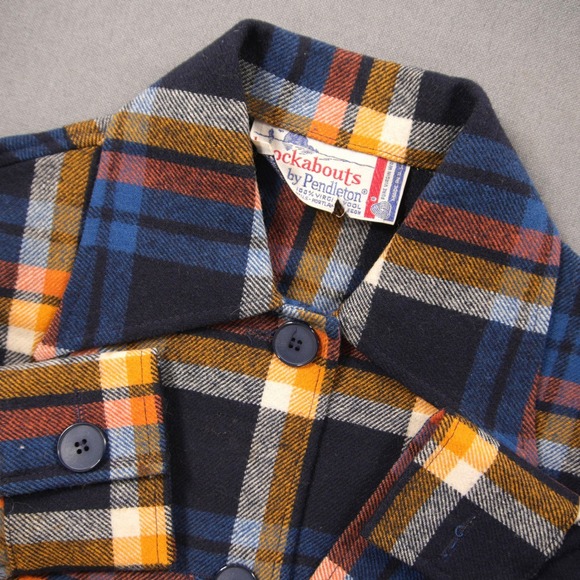Pendleton Jackets & Blazers - Vintage Pendleton Knockabouts Plaid Wool Women Shirt Jacket Coat M Western Cabin
